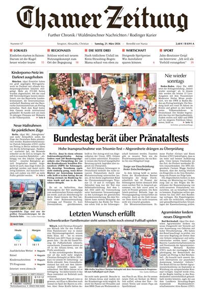 Chamer Zeitung Ost 2026-03-21