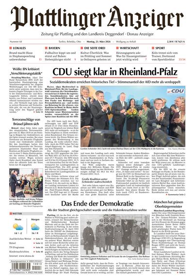 Plattlinger Anzeiger 2026-03-23