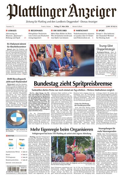 Plattlinger Anzeiger 2026-03-27