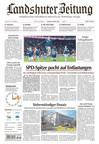 Landshuter Zeitung (A) 2026-03-28