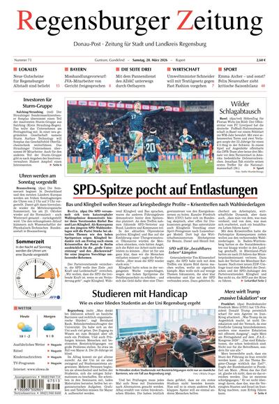 Regensburger Zeitung 2026-03-28