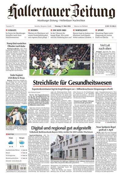 Hallertauer Zeitung 2026-03-31