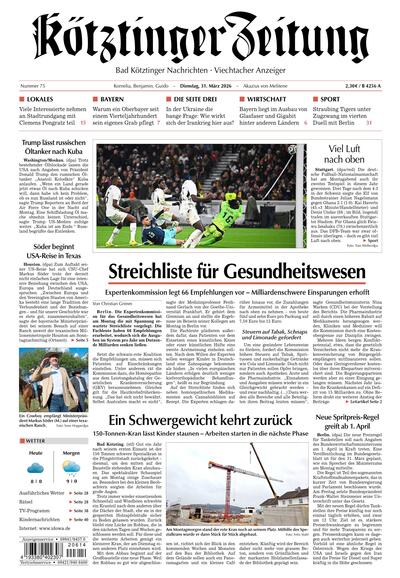 Kötztinger Zeitung 2026-03-31