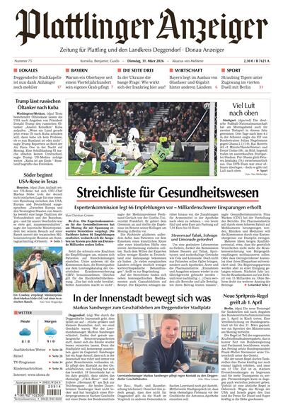 Plattlinger Anzeiger 2026-03-31