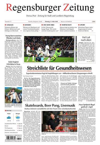 Regensburger Zeitung 2026-03-31