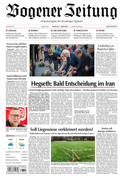 Bogener Zeitung 2026-04-01