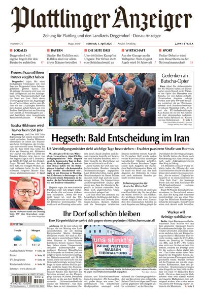 Plattlinger Anzeiger 2026-04-01