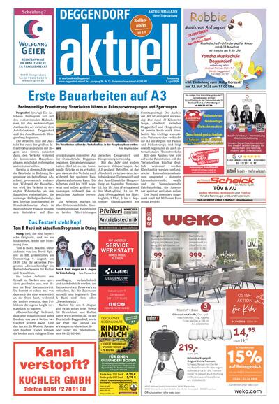 Deggendorf aktuell 2026-04-02
