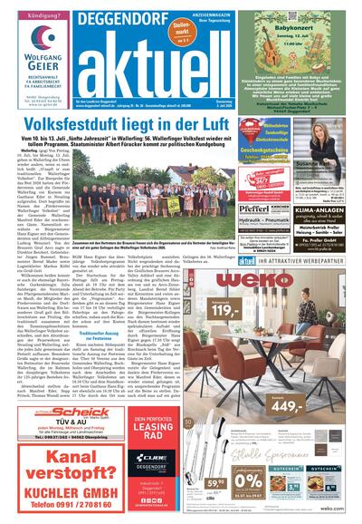 Deggendorf aktuell 2026-07-02