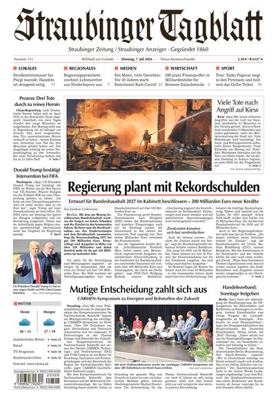 Straubinger Tagblatt 2026-07-07