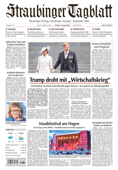 Straubinger Tagblatt 2026-08-21