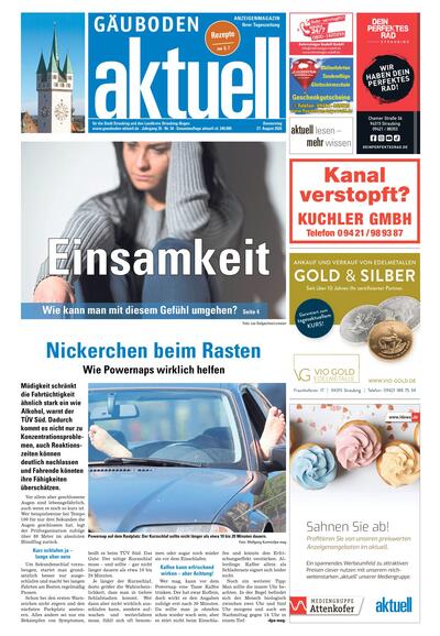 Gäuboden aktuell 2026-08-27
