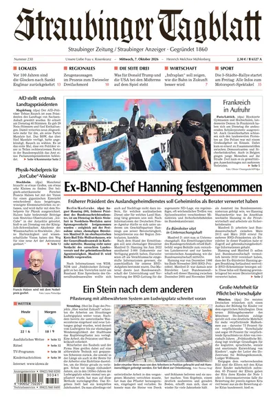 Straubinger Tagblatt 2026-10-07