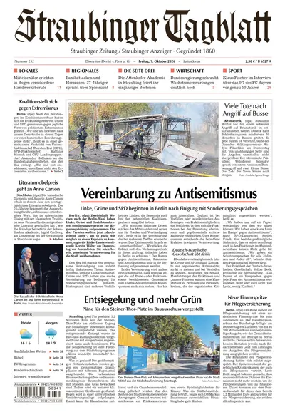 Straubinger Tagblatt 2026-10-09