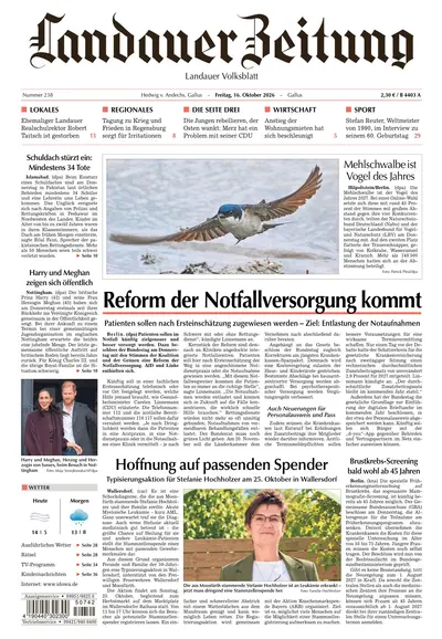 Landauer Zeitung 2026-10-16