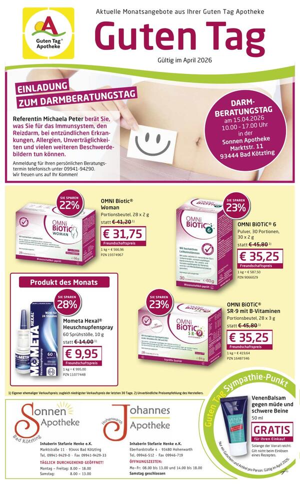 Sonnen-Apotheke 2026-04-01